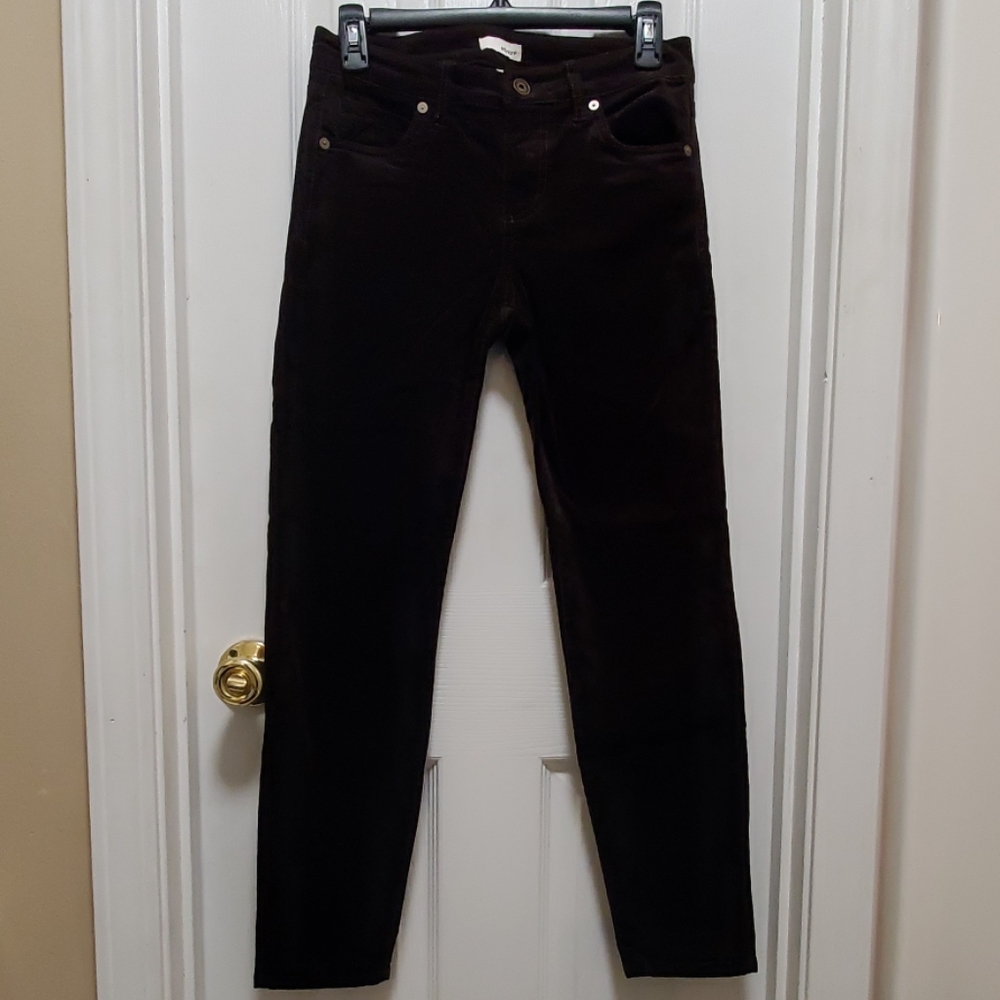 Chocolate brown skinny pants-25S